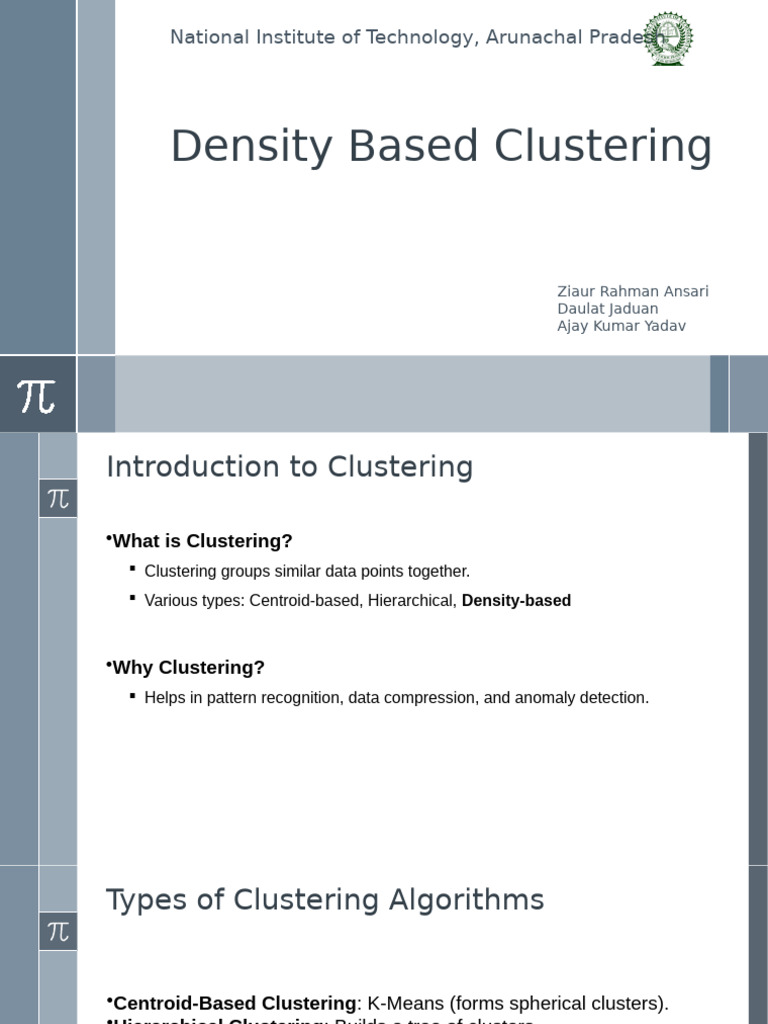Density Based Clustering | PDF | Cluster Analysis | Information Science