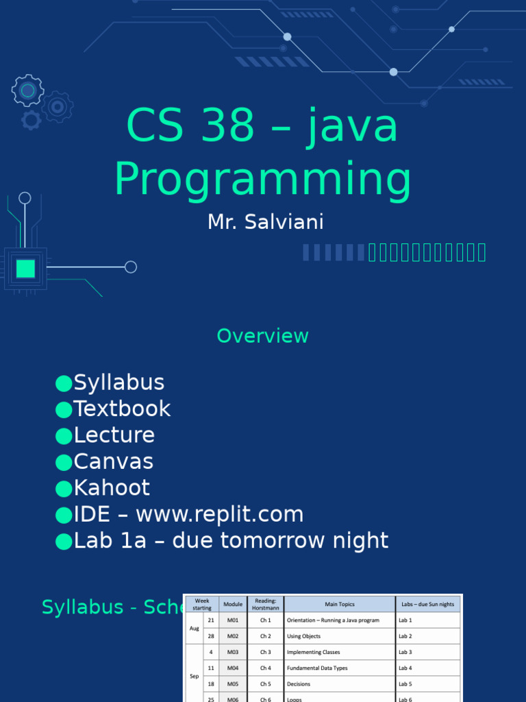 CS 38 - M01a Slides | PDF | Object Oriented Programming | Class ...