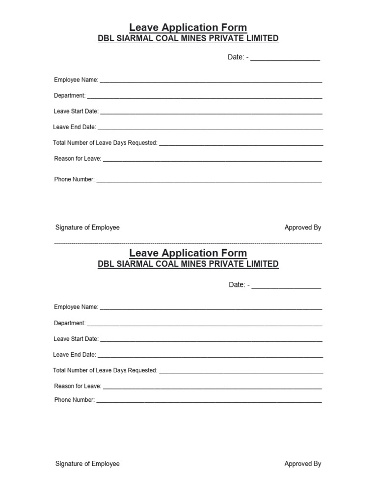 Leave Form | PDF