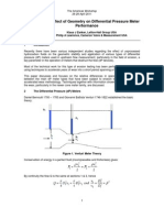 The Americas Flow Measurement Workshop - Geometry of Differential Pressure Flow Meters. 