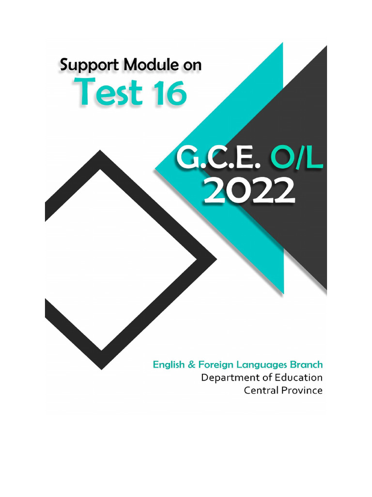 Test 16 | PDF