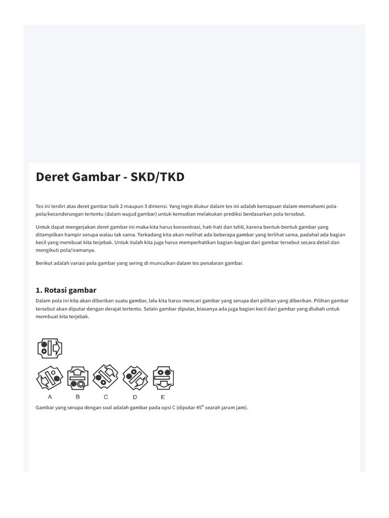 Deret Gambar - SKD | PDF