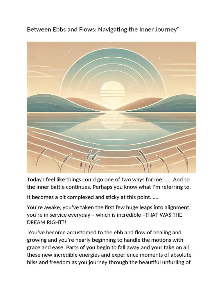 Between Ebbs and Flows | PDF | Cognition | Psychological Concepts