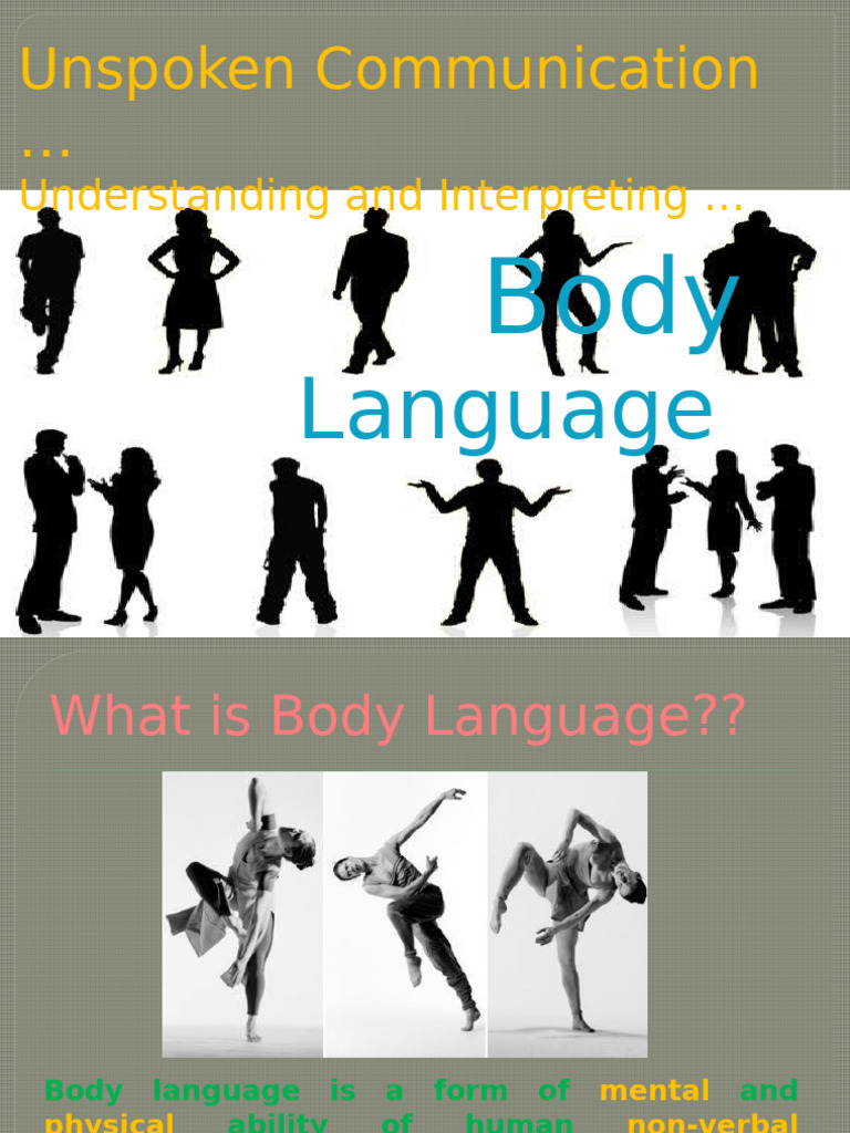 Understanding Body Language Basics | PDF | Body Language | Nonverbal ...