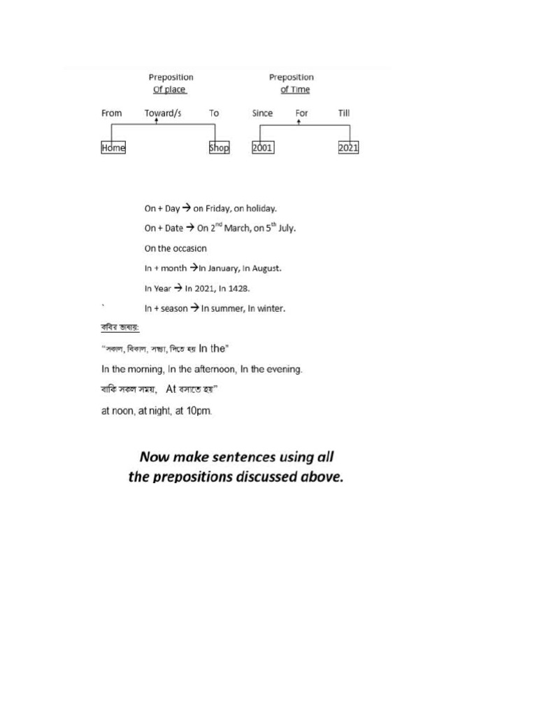 Use of Preposition | PDF