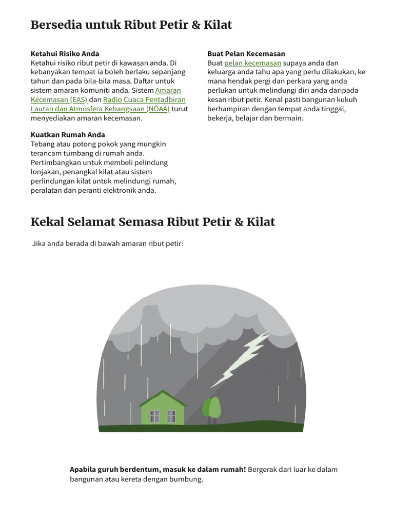 Ribut Petir & Petir - Ready - Gov | PDF