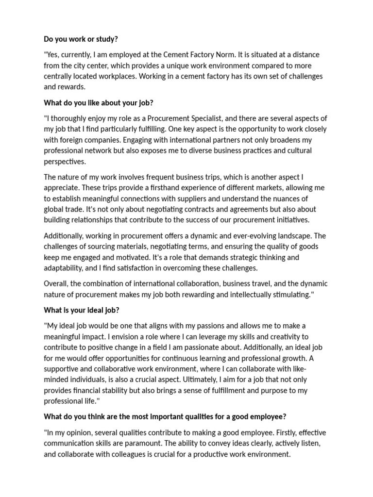 Work | PDF | Employment | Communication