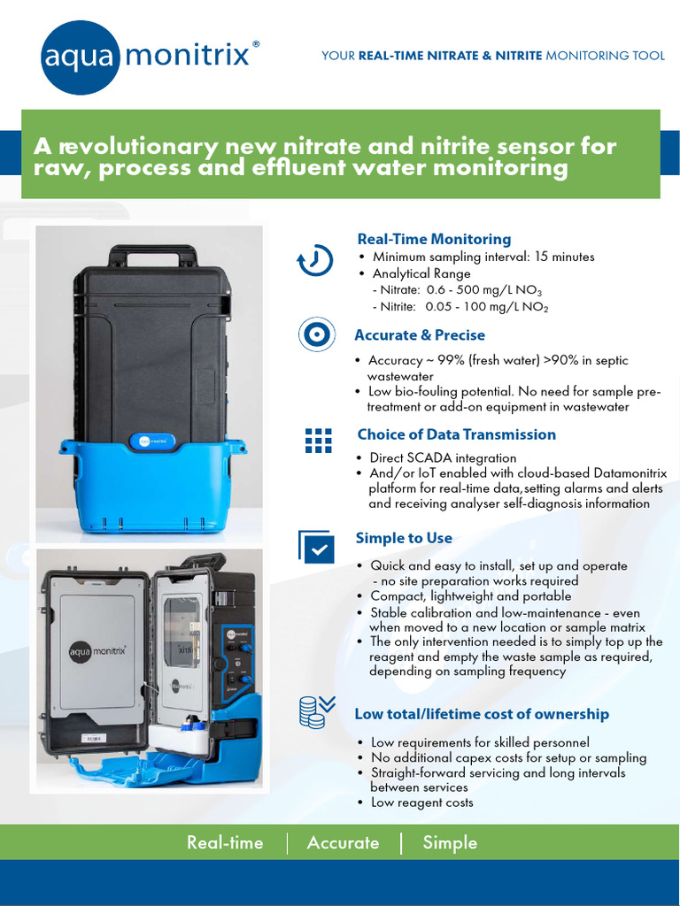 Real-Time Nitrate & Nitrite Sensor | PDF | Nitrate