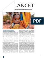 The Lancet Series On Maternal and Child Nutrition - Executive Summary