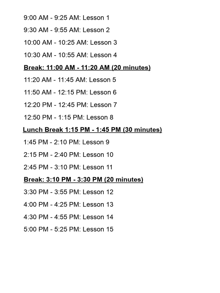 15 Lesson Plan 6 | PDF