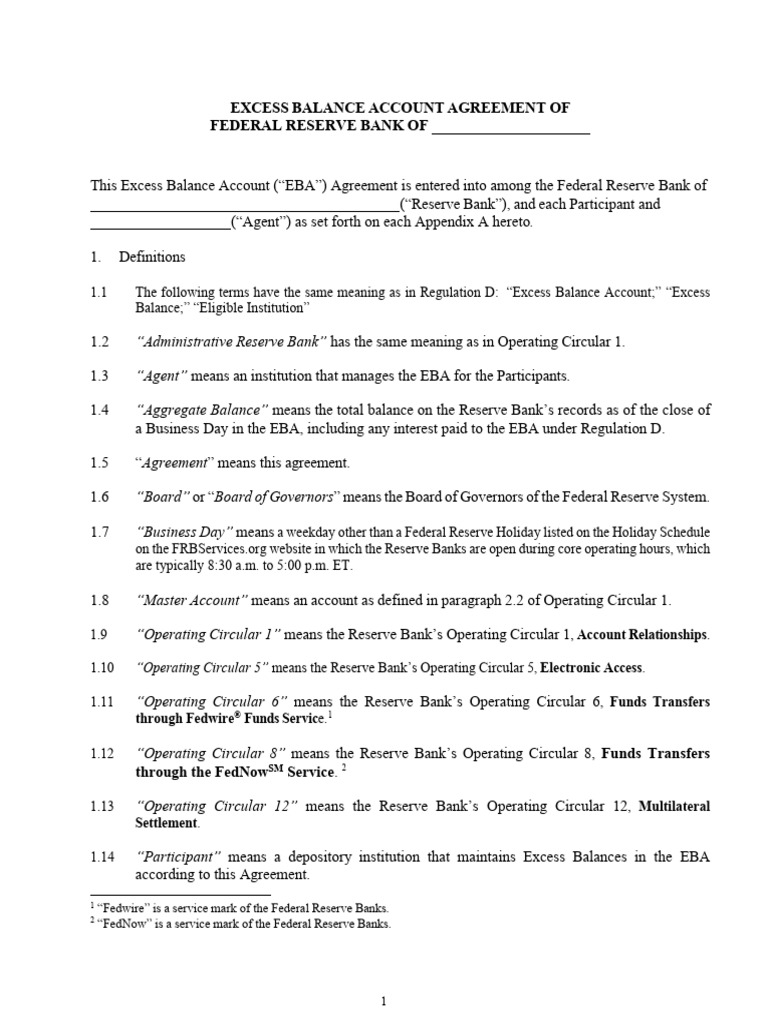 Eba Agreement | PDF | Banks | Federal Reserve