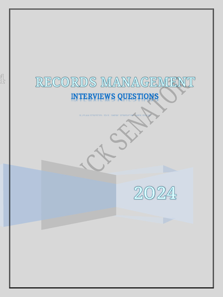 Records Management Interview Questions | PDF | Computing