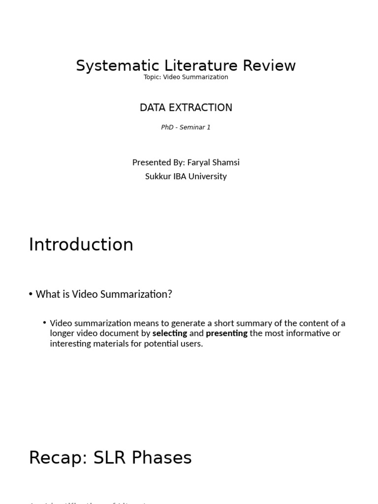 04 SLR Plan - Data Extraction | PDF | Deep Learning | Artificial Neural ...