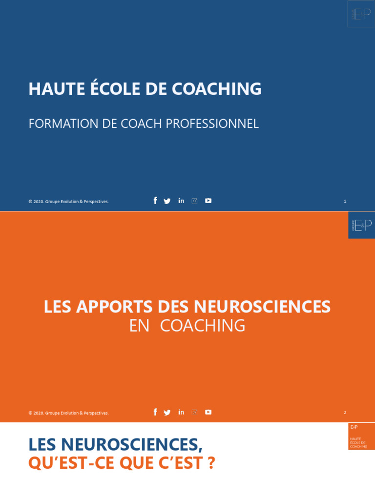 Neurosciences et Coaching : Clés Essentielles | PDF | Plasticité ...
