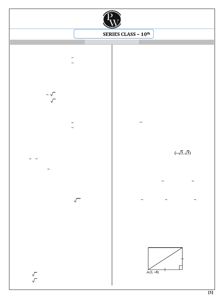 65dc9a652b2f290019d6aaef - ## - Coordinate Geometry - Practice Sheet ...