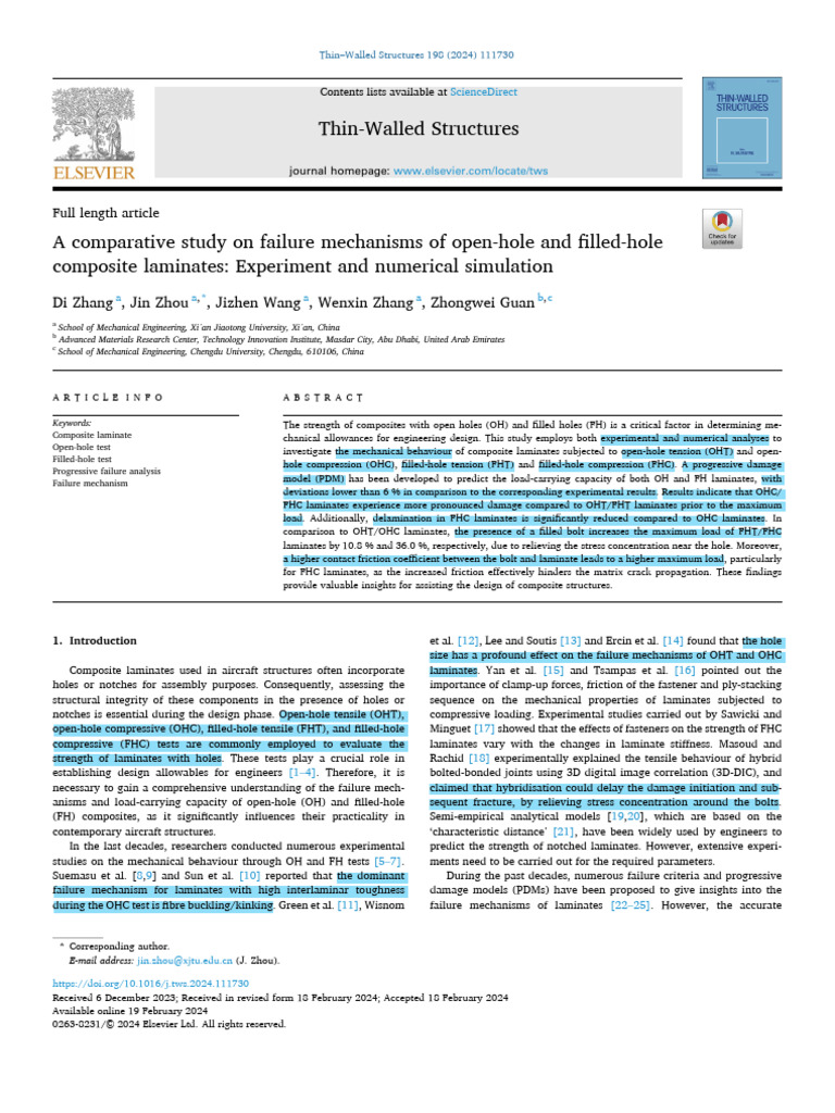 Failure Mechanisms in Composite Laminates | PDF | Composite Material ...