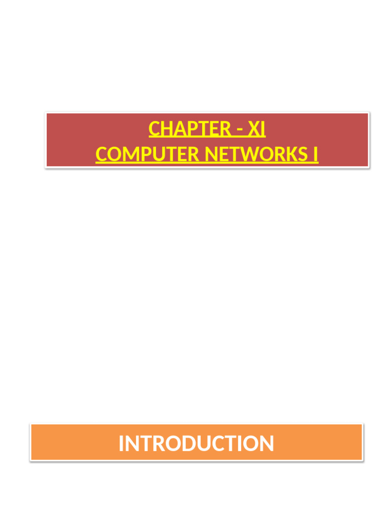 Overview of Computer Networks | PDF | Computer Network | Transmission ...