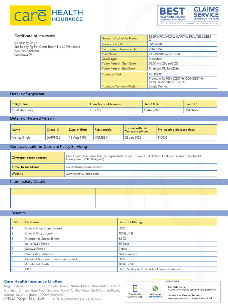 96027574_20250102 | PDF | Insurance | Underwriting