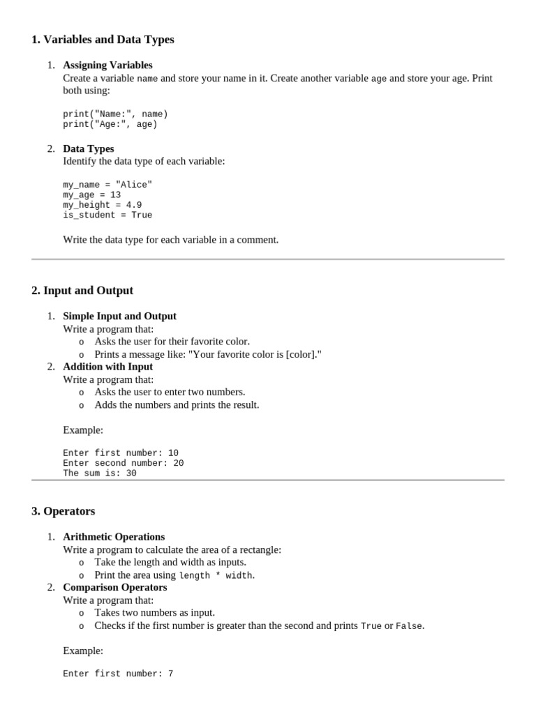 Python Basics: Variables to Control Flow | PDF | Boolean Data Type ...