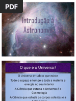 Introdução à Astronomia e Cosmologia