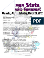 Pokemon State Championship 2012 Flyer