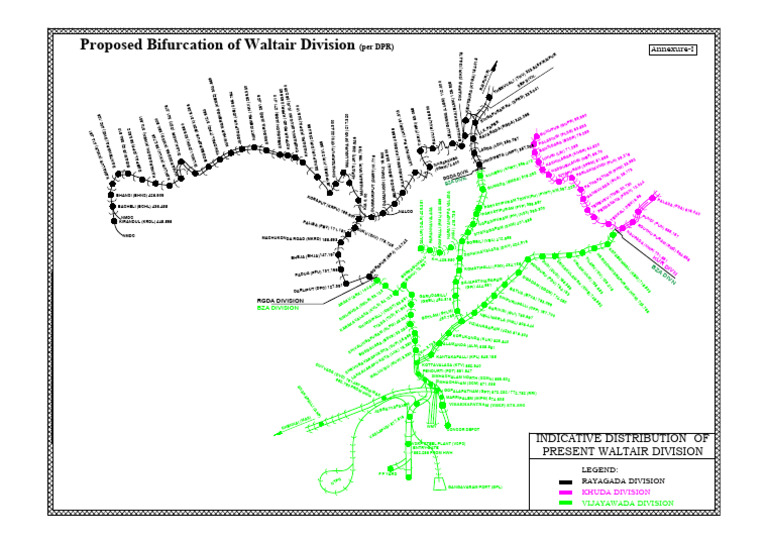 Proposed Bifurcation of Waltair Division | PDF