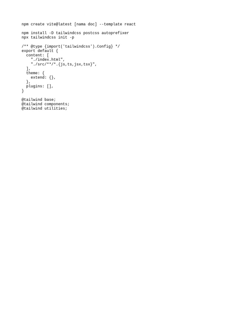 Setup React | PDF