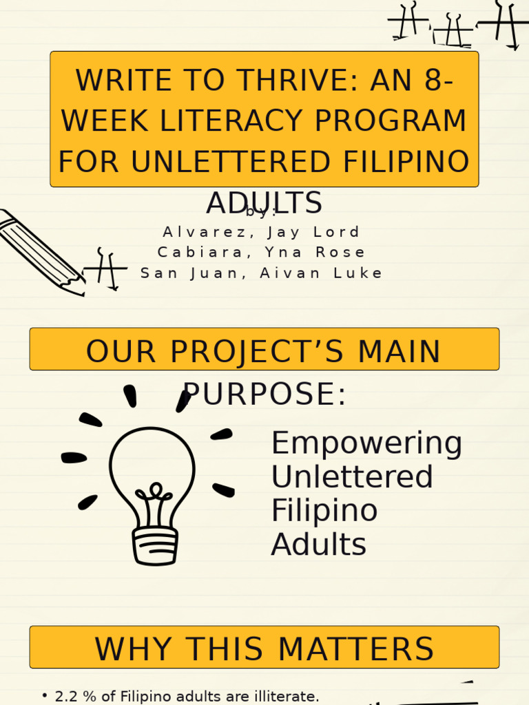 8-Week Literacy Program for Adults | PDF | Literacy | Learning