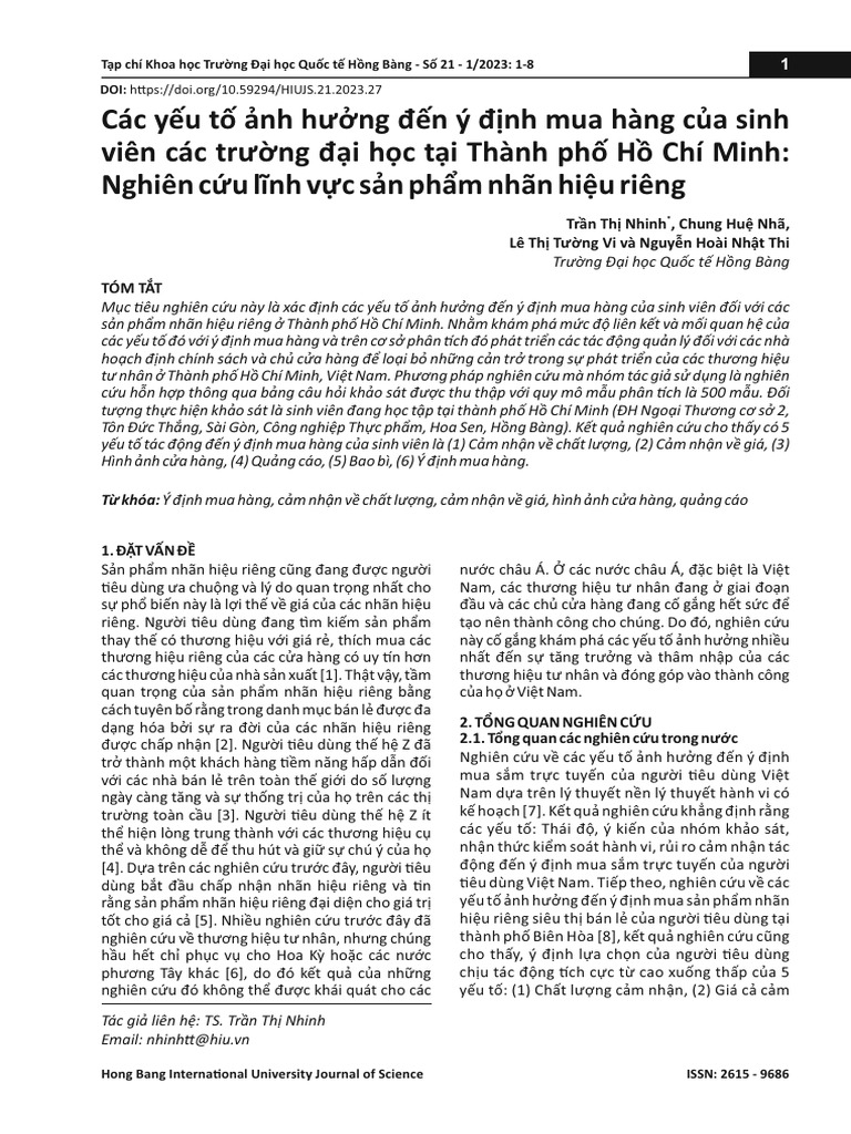 Cac Yu T NH HNG DN y DNH Mua Hang | PDF