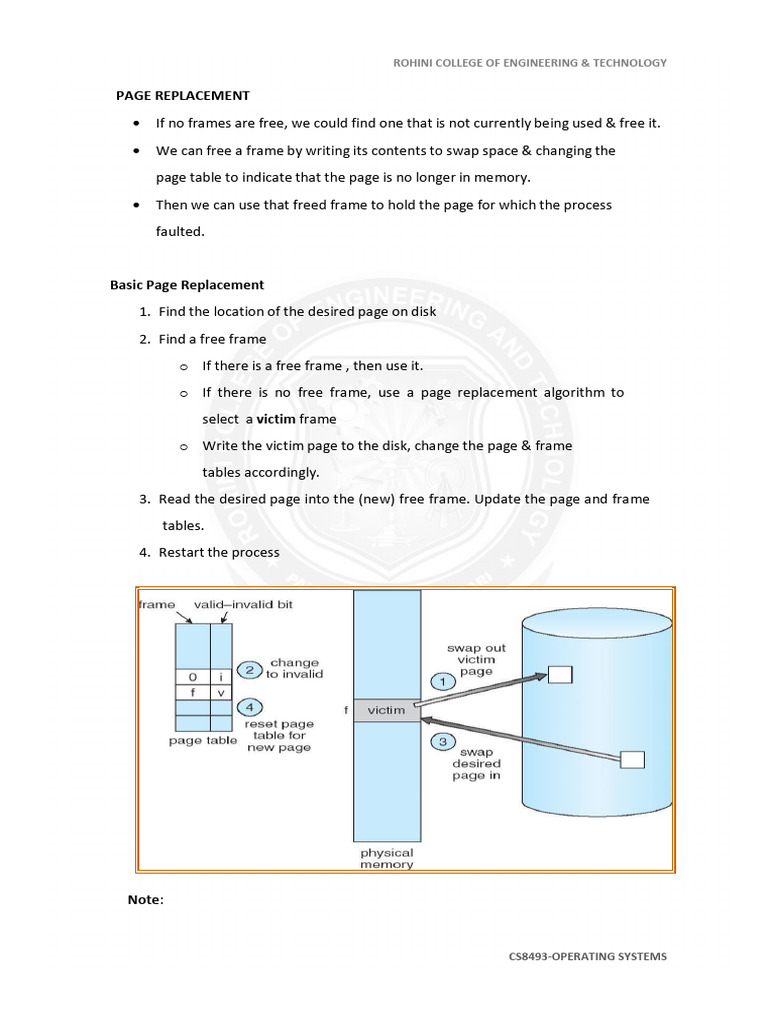 Page Replacement Algorithms in OS | PDF | Computer Architecture ...