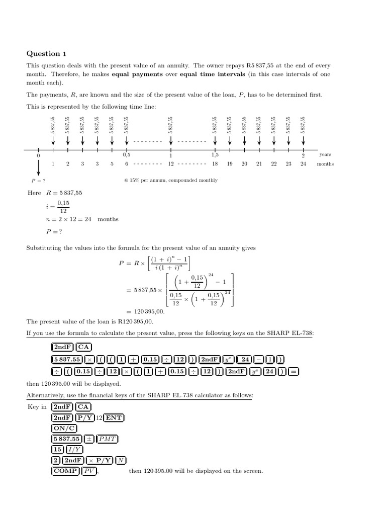 Assignment 3 Semester 2 Memo Pdf Present Value