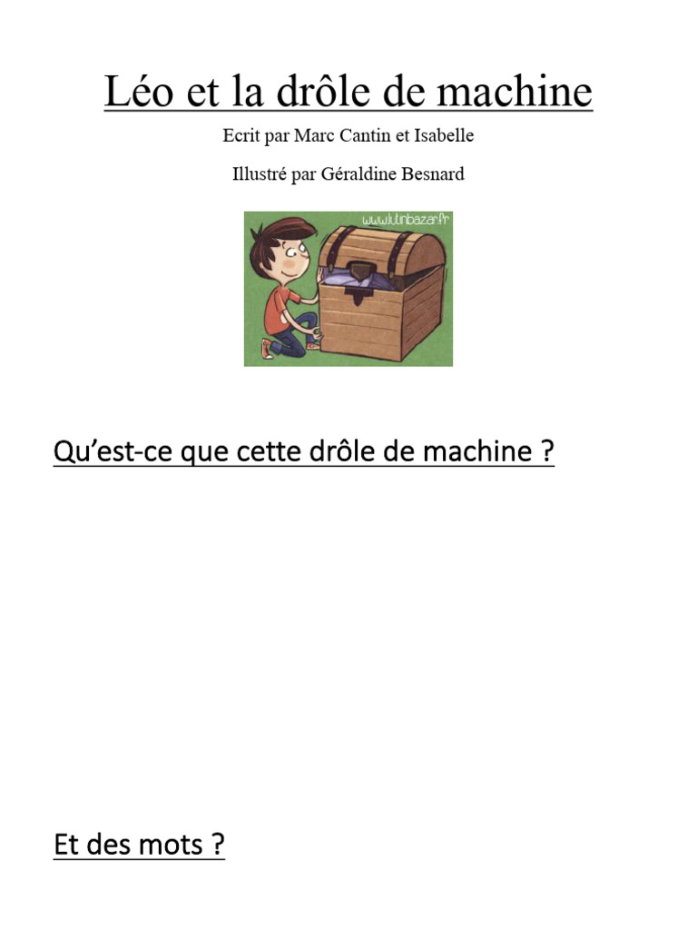Léo et sa machine extraordinaire | PDF