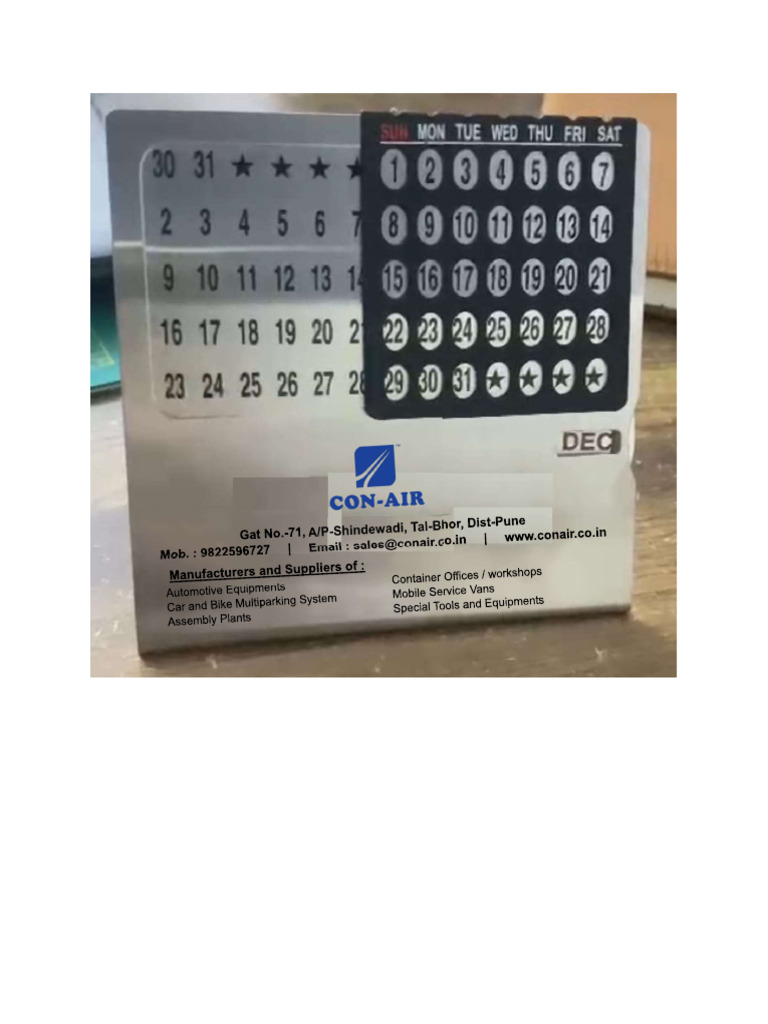 DESKTOP CALENDAR | PDF