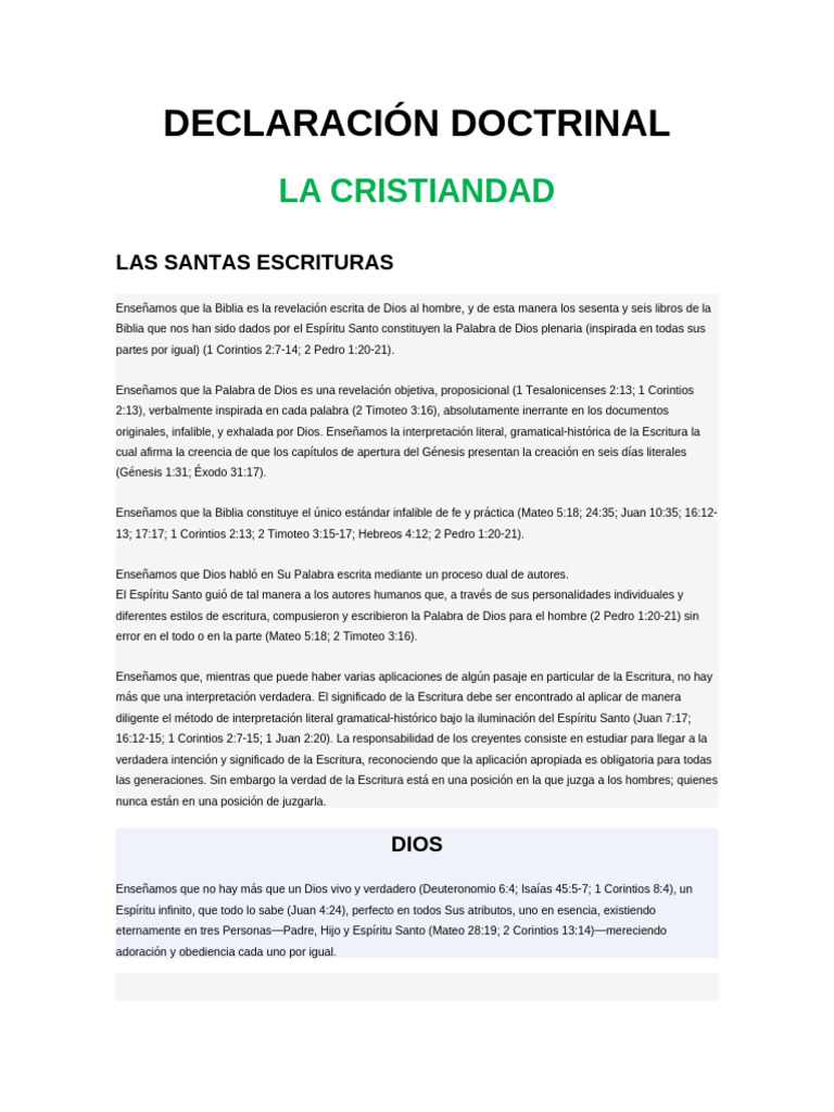 Doctrina Cristiana y la Biblia | PDF | Cristo (título) | espíritu Santo