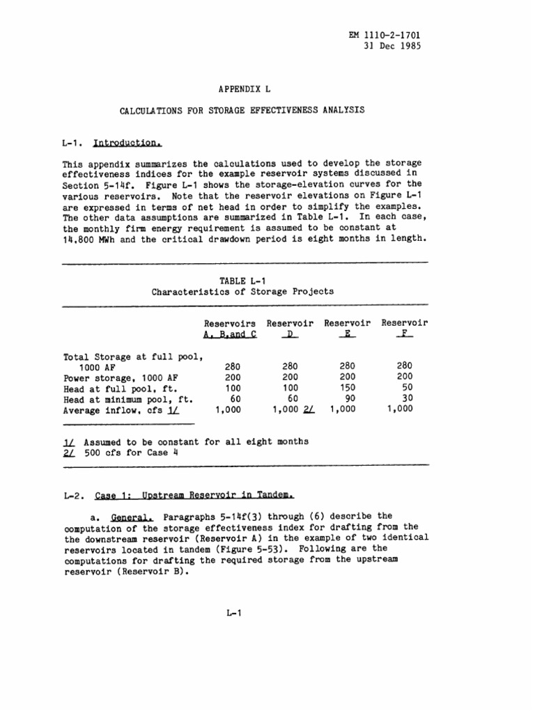 a-l | PDF | Discharge (Hydrology) | Reservoir