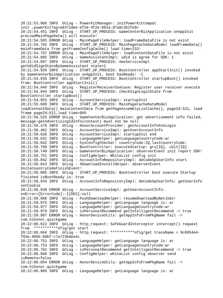 GameCenter Initialization Log | PDF | Computer Networking | Web Standards