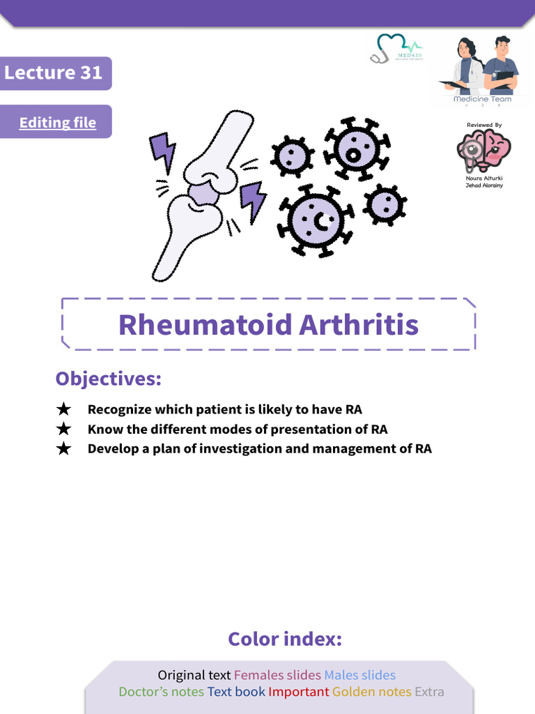 Whole Essential of Rheumatoid Arthritis | PDF | Rheumatoid Arthritis ...