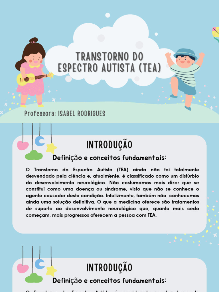 Entendendo o Transtorno do Espectro Autista | PDF | Espectro do autismo ...