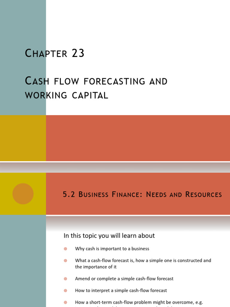 Cash Flow Forecasting Essentials | PDF | Working Capital | Credit