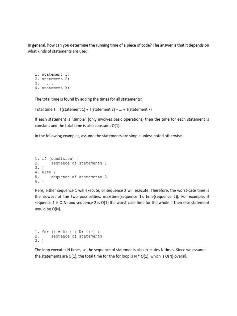 Analyzing Code Complexity Basics | PDF | Software Engineering ...