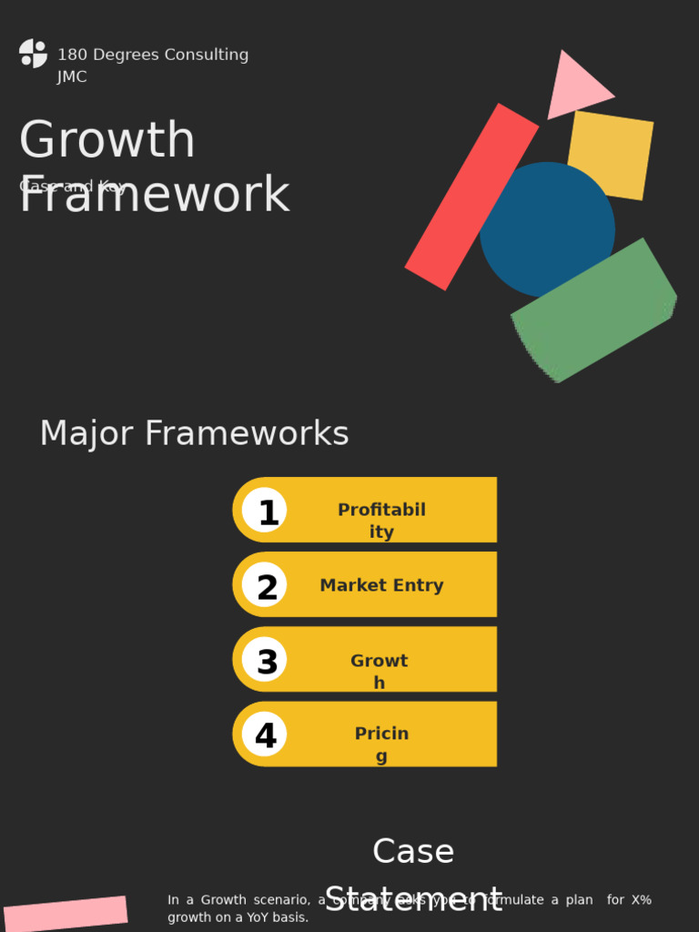 Growth Framework Pdf Strategic Management Marketing