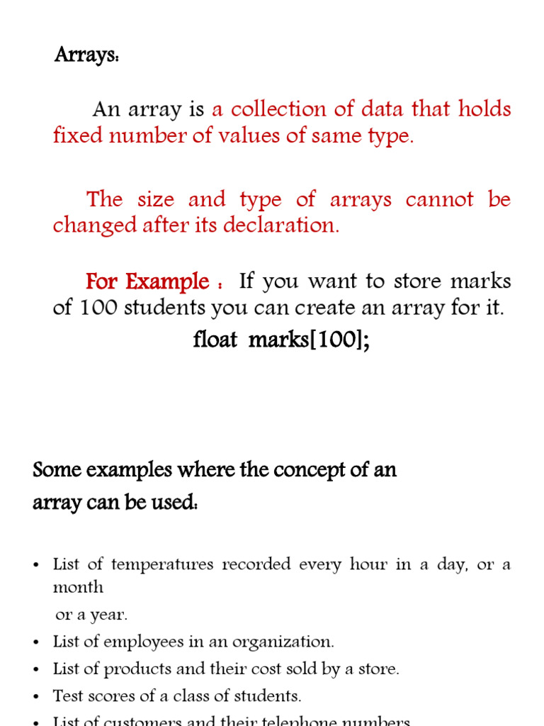Understanding Arrays in C Programming | PDF | Computer Programming ...