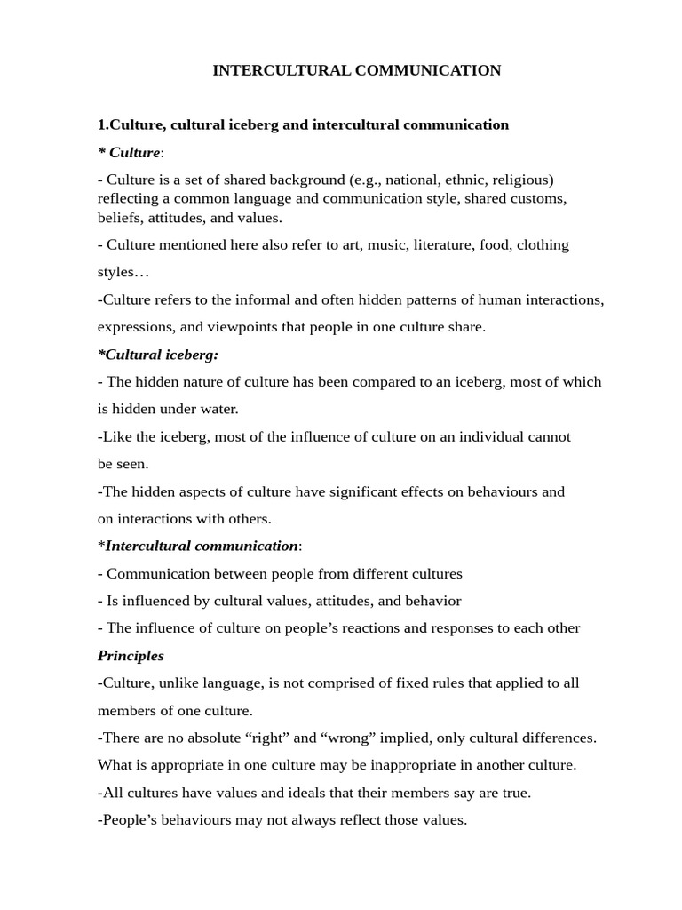 Intercultural Communication | PDF | Nonverbal Communication | Communication