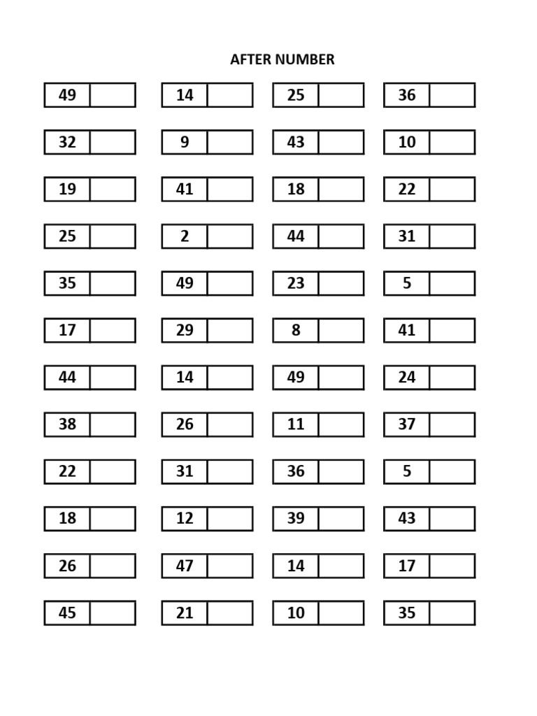 After Number | PDF