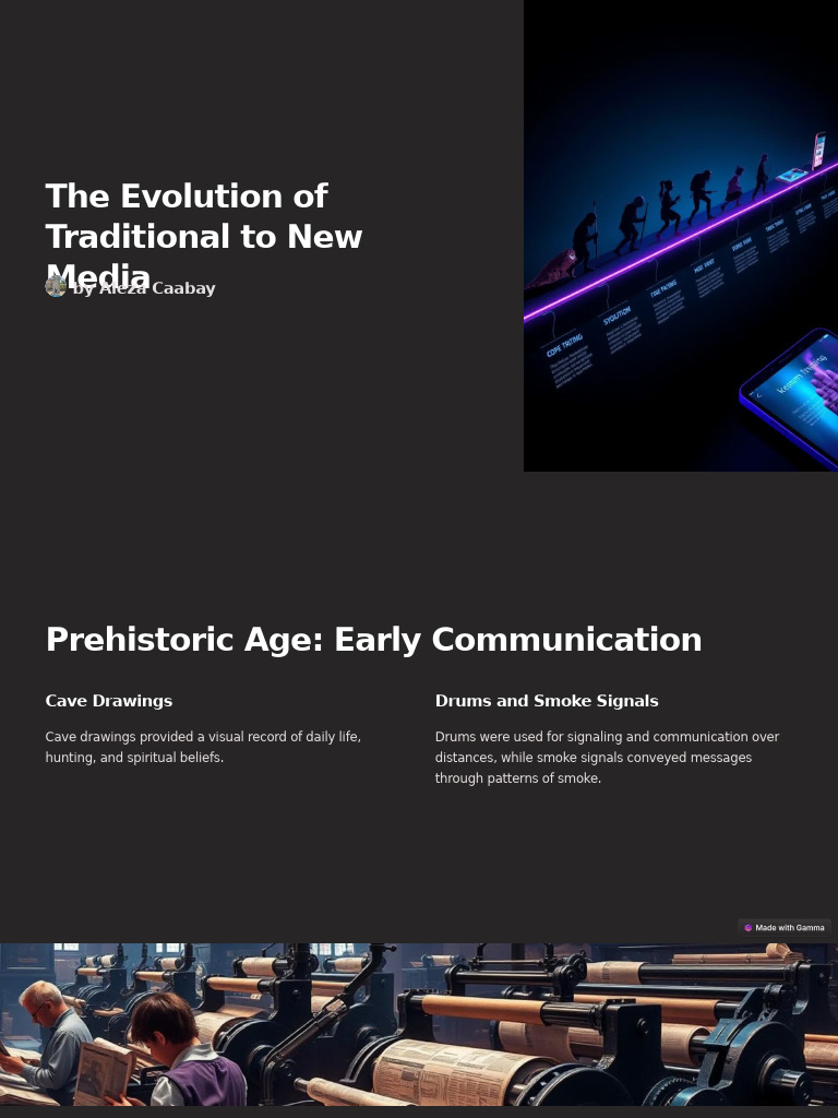 The Evolution of Traditional to New Media | PDF | Mass Media | Information