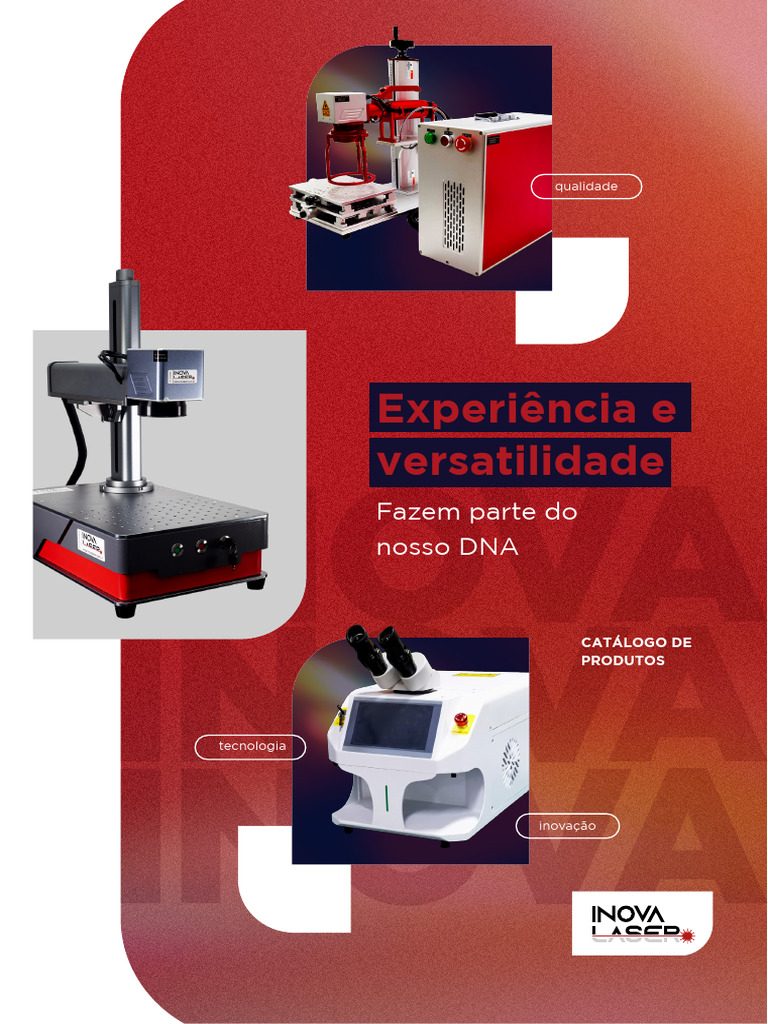 Catálogo de Máquinas a Laser Inova Laser | PDF | Laser | Plástico