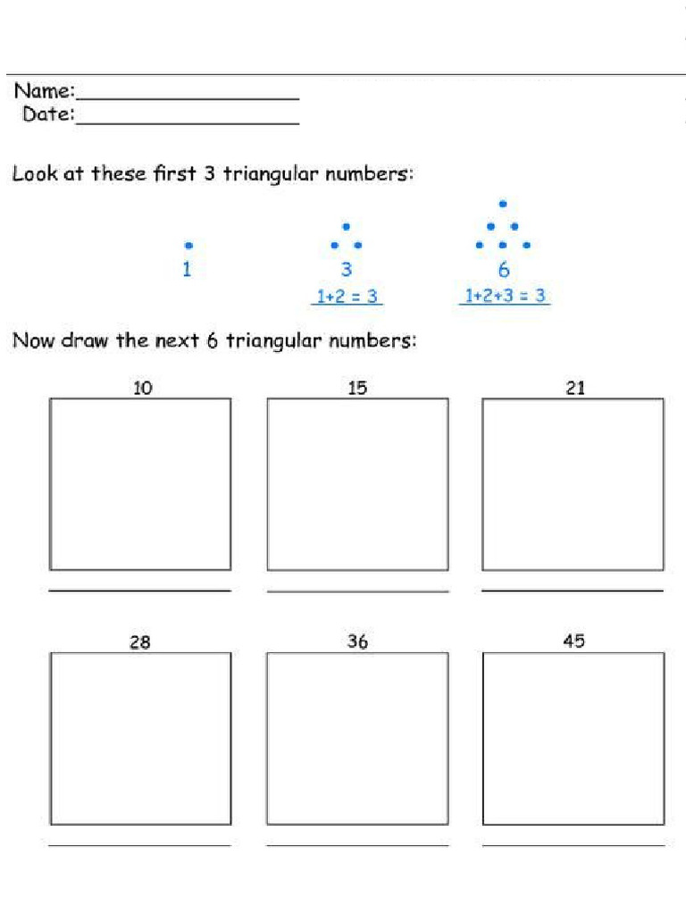 Triangular Numbers | PDF