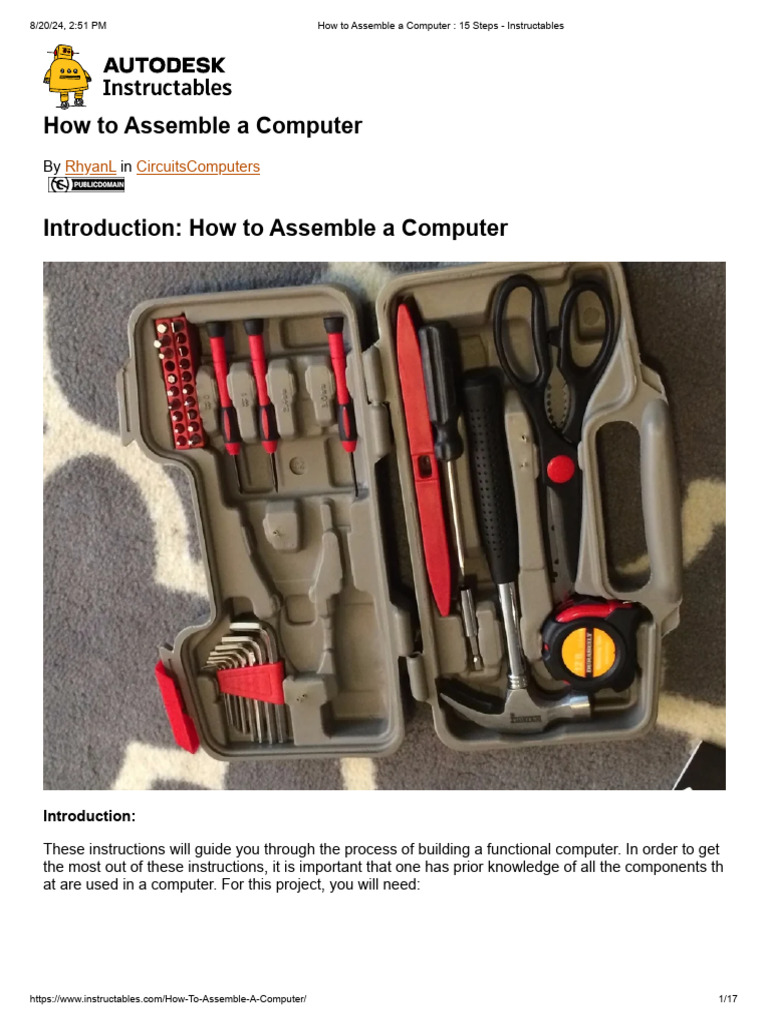 Build Your Own Computer Guide | PDF | Computer Architecture ...