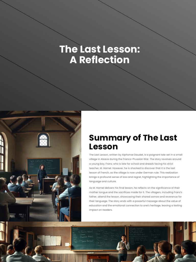 The Last Lesson | PDF | Identity (Social Science) | Liberal Arts Education