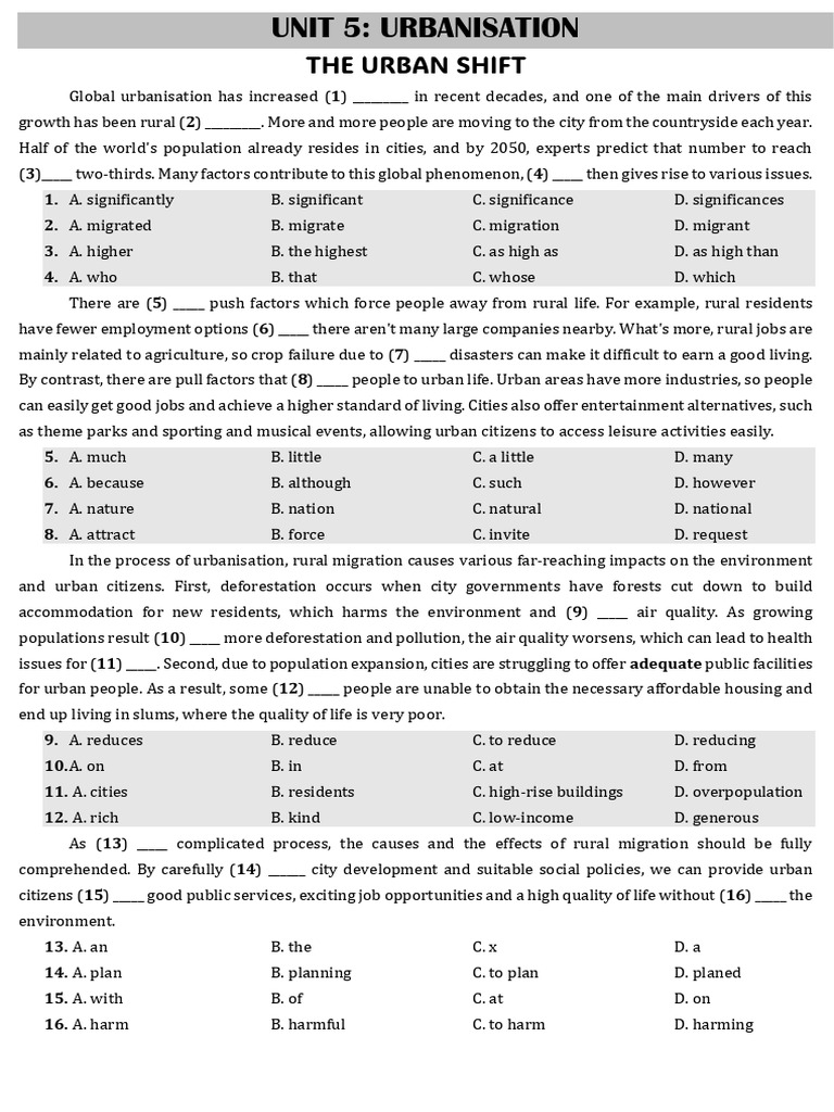 Unit 5 reading sbh pdf urbanization human migration